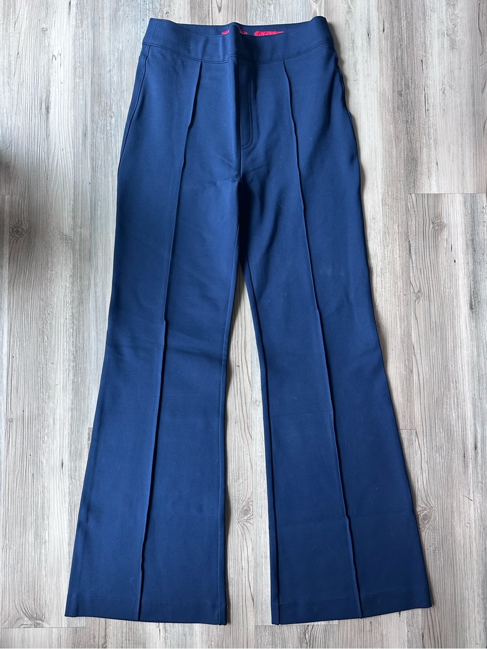 SPANX The Perfect Pant Hi-Rise Flare Ponte Navy Blue Size L Regular NWOT